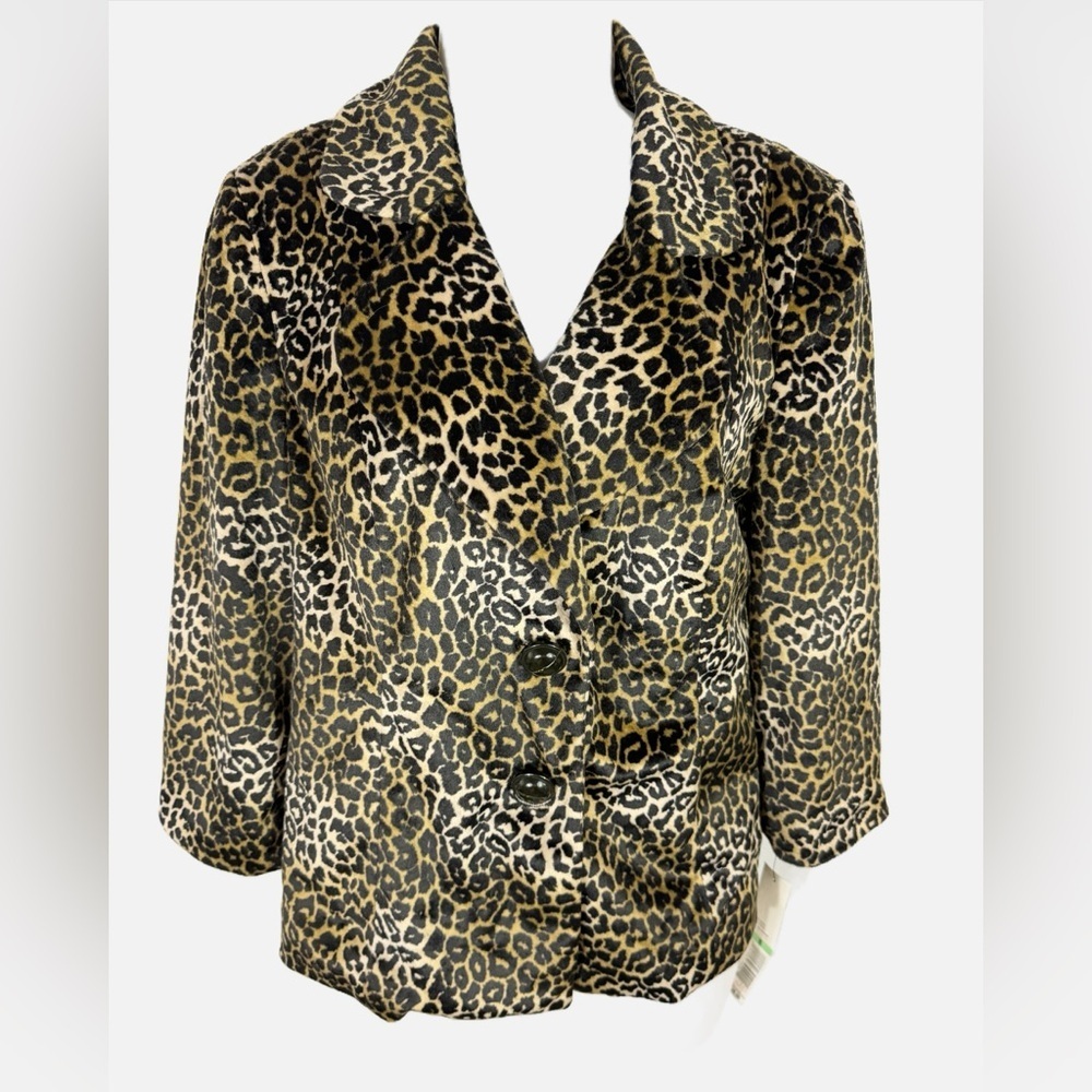 Rafaella | Faux Fur Animal Print Blazer NWT - Picture 8 of 15